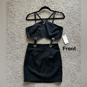 Tobi Black Cut Out Dress